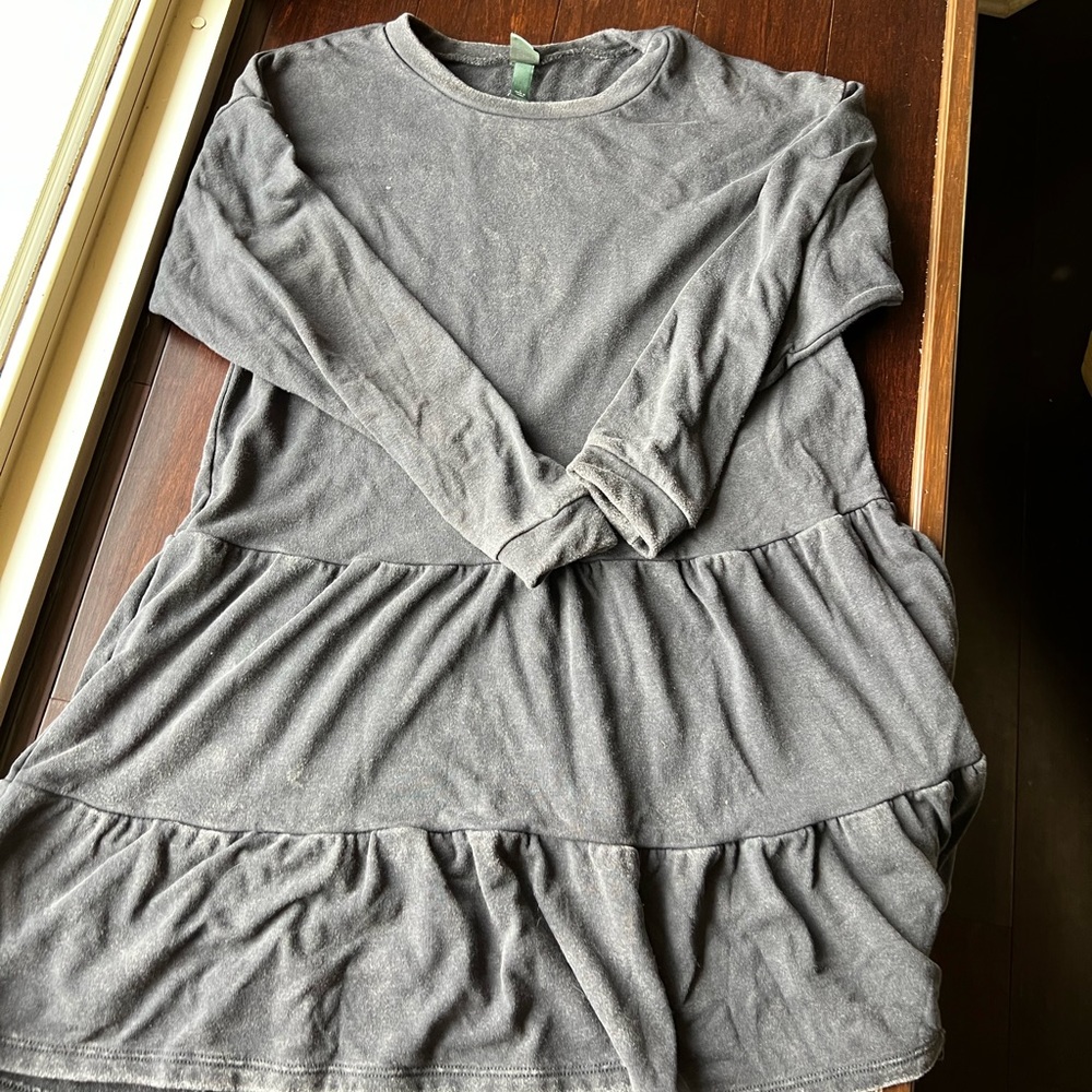 Wild Fable Charcoal Sweater Dress Size Large
